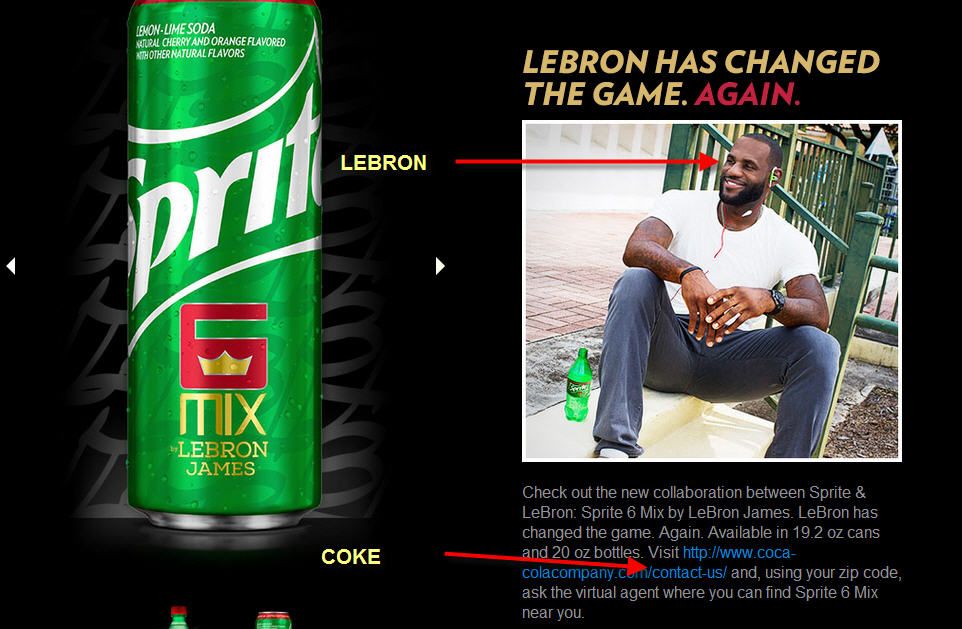 lebron sprite contract