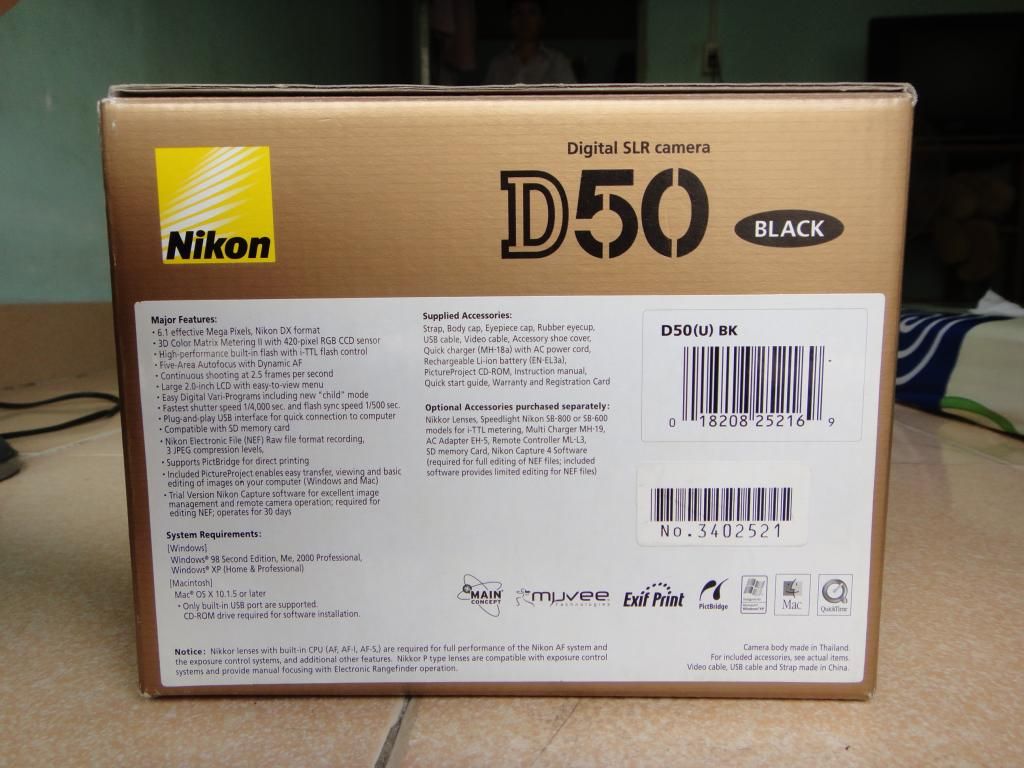 HCM Cần bán Nikon D50 new 98% fullbox giá 3tr8 - 4