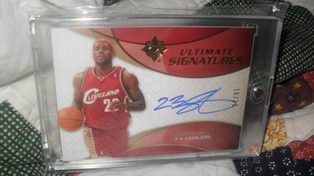 Lebron James 08/09 Ultimate Signatures an 05/06 SP Game ...