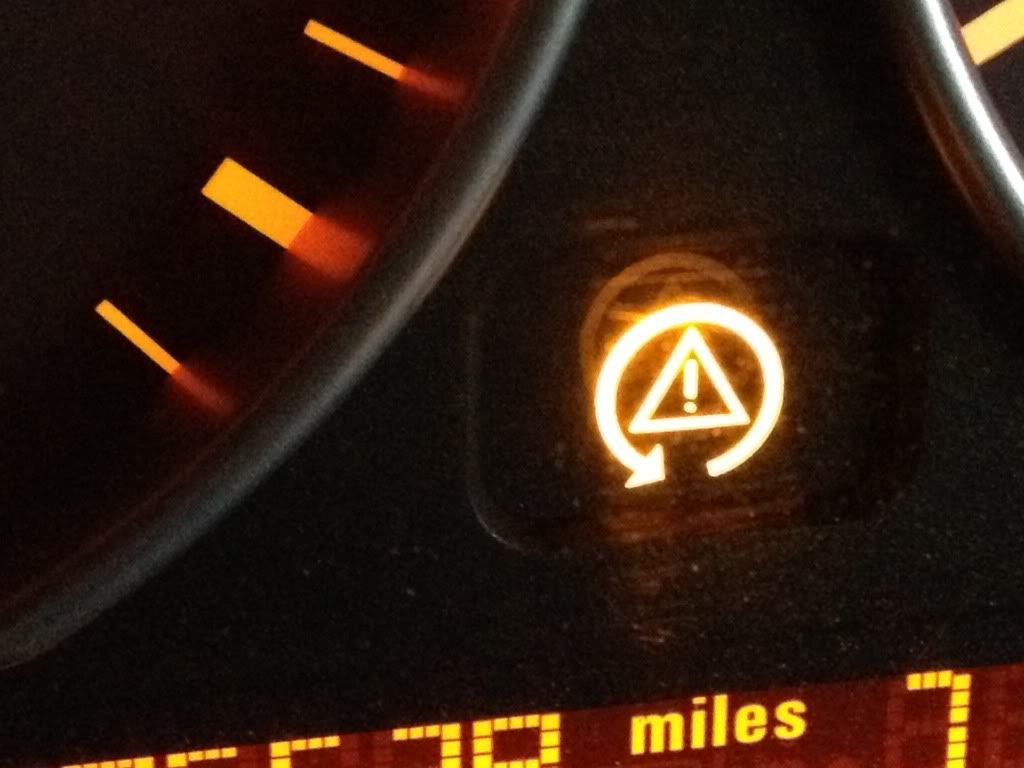What does the triangle symbol mean on bmw #5