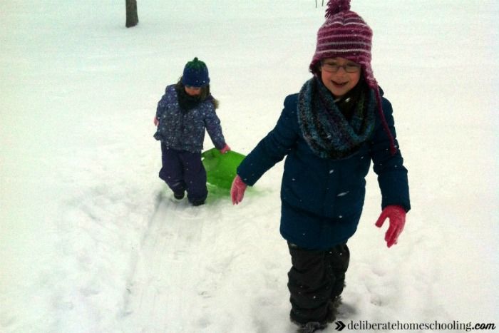 Sledding is a fabulous physical education activity to do with your homeschooler in the winter. Sledding is a fabulous physical education activity to do with your homeschooler in the winter.