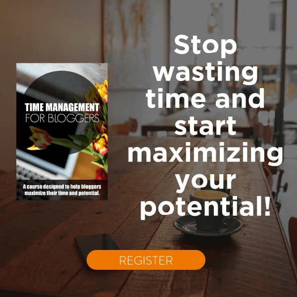 Since time management is one of the biggest obstacles for bloggers, check out this online course to help you maximize your time and potential!