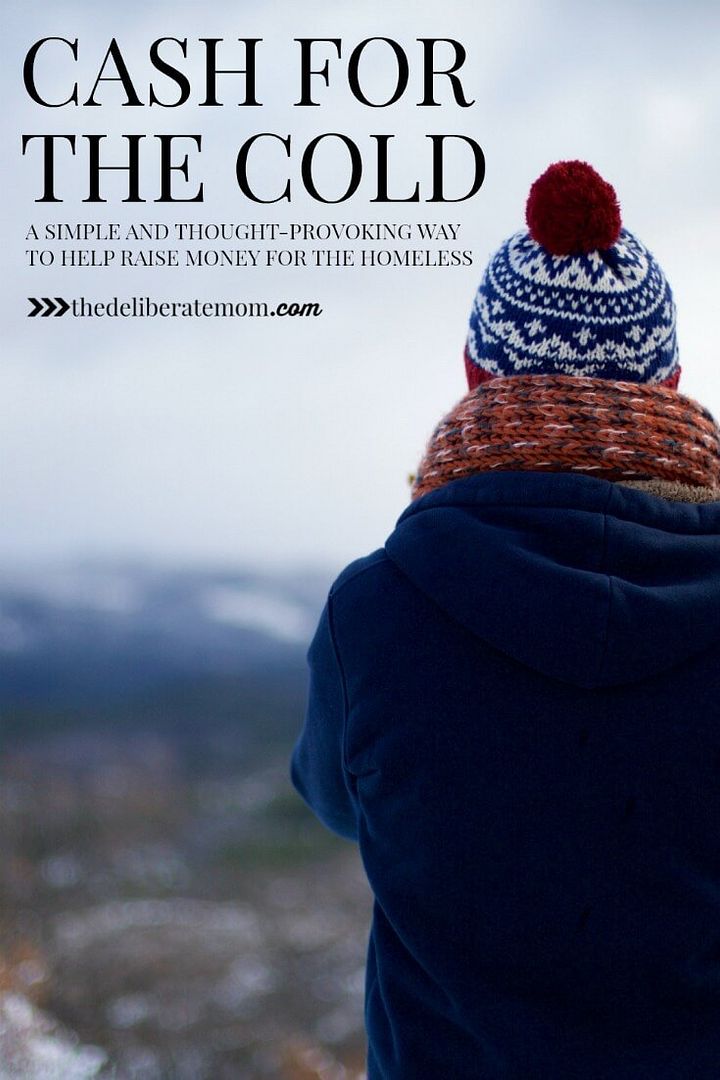 Come check out this simple and thought-provoking way to raise money for the homeless. Cash for the cold - let's make a difference! Come check out this simple and thought-provoking way to raise money for the homeless. Cash for the cold - let's make a difference!