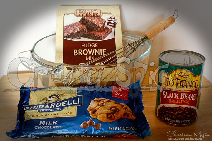 Black Bean Brownies - Ingredients