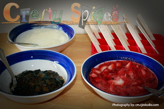 Patriotic Healthy Popsicles - Prep Ingredients