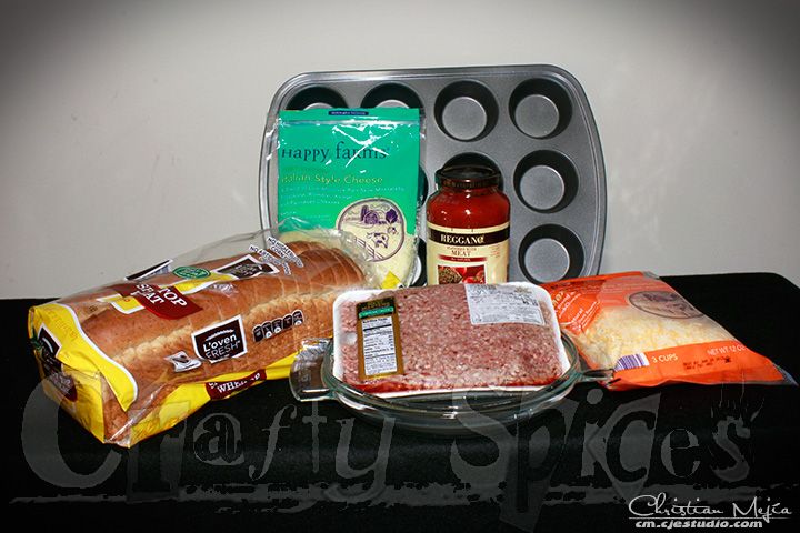 Pizza Cupcake - Ingredients 