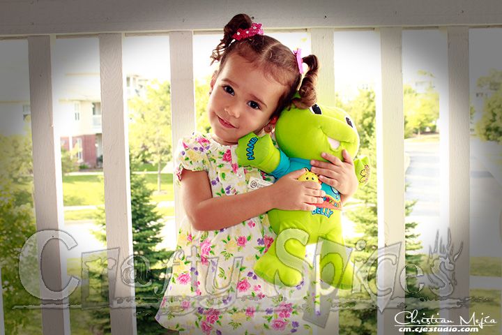 Kira & her Baby Froggy. (Baby Tad)