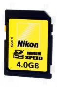 Nikon 4GB SDHC Memory Card