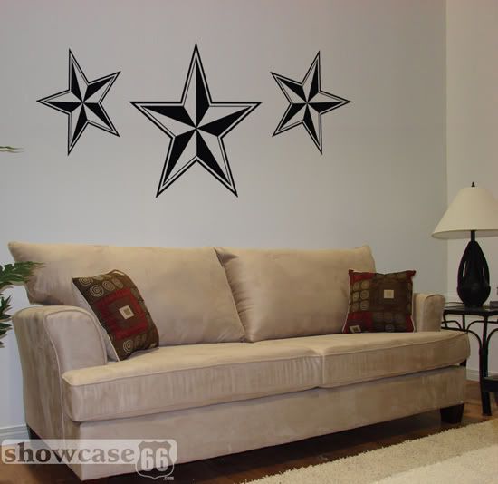 Nautical Star Pendants - Vinyl Wall Art