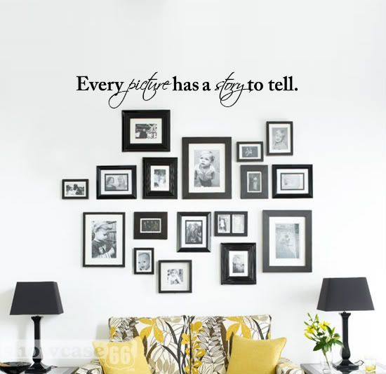 Every Picture Has A Story To Tell -  Vinyl Wall Art 