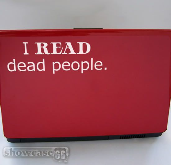 I read dead people. -  Vinyl Wall Art - Literature Fun