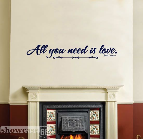 All You Need Is Love -  Vinyl Wall Art 