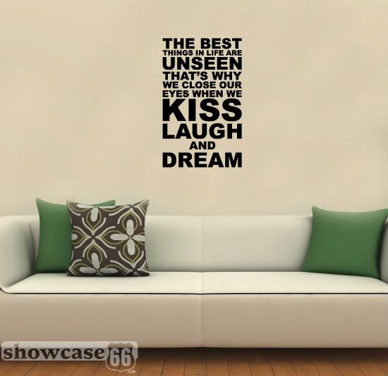  The Best Things In Life Are Unseen -  Vinyl Wall Art 