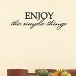 The Simple Things -  Vinyl Wall Art