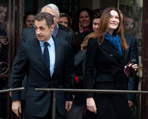 Николя Саркози и Карла Бруни вместе ходили голосовать‎ Photobucket