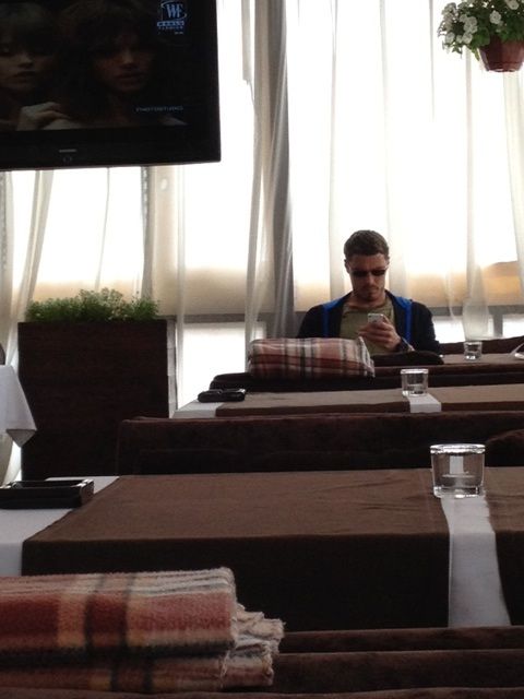 Марат Сафин во время обеда в Москве Photobucket