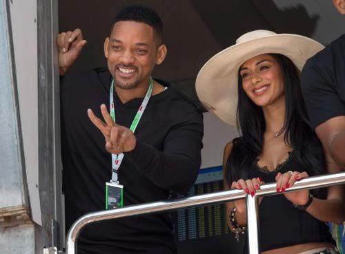 Николь Шерзингер и Уилл Смит на гонке Формулы-1 Photobucket