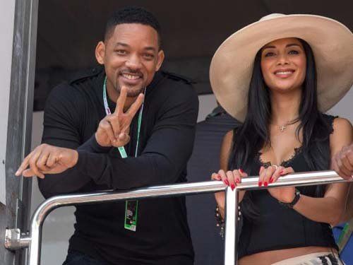 Николь Шерзингер и Уилл Смит на гонке Формулы-1 Photobucket