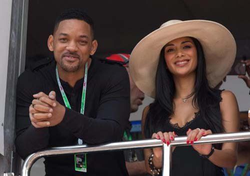 Николь Шерзингер и Уилл Смит на гонке Формулы-1 Photobucket