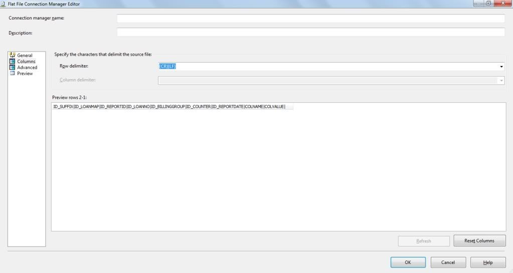 SSIS FLAT FILE SOURCE