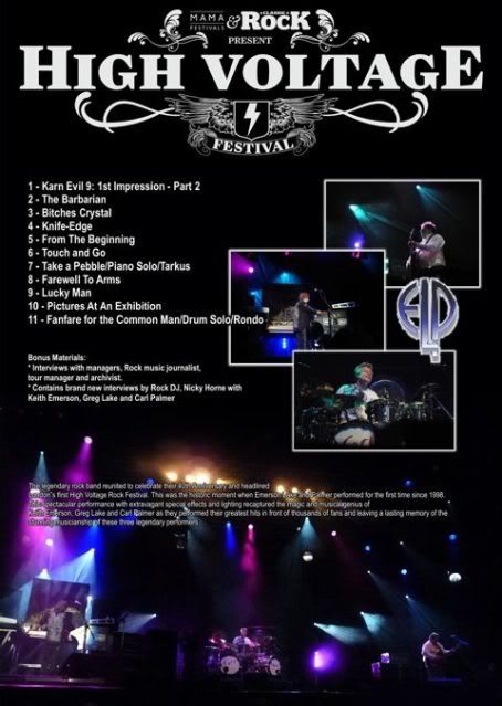ELP2 - Emerson, Lake & Palmer - 40th Anniversay Reunion Concert (High Voltage Festival 2010) (2011)