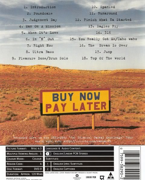 VH2 - Van Halen Live: Right here , right now (1993) [DVD9]