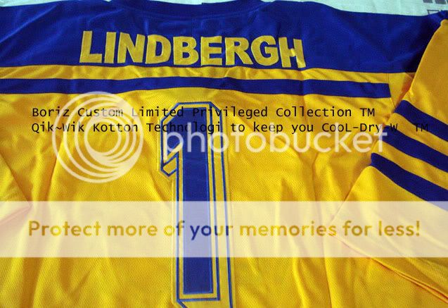 Pelle Lindbergh Hockey Jersey Stich Sewn Any PLayer Name Size defunct 