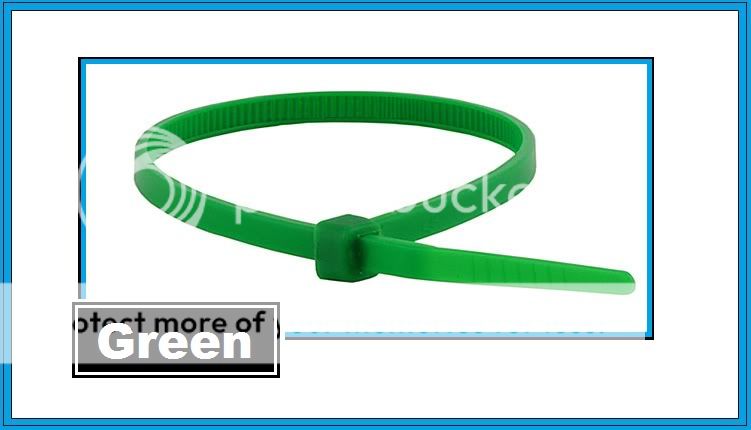 cable management zip ties 10 x bags of 100 4 inch 1000 total green