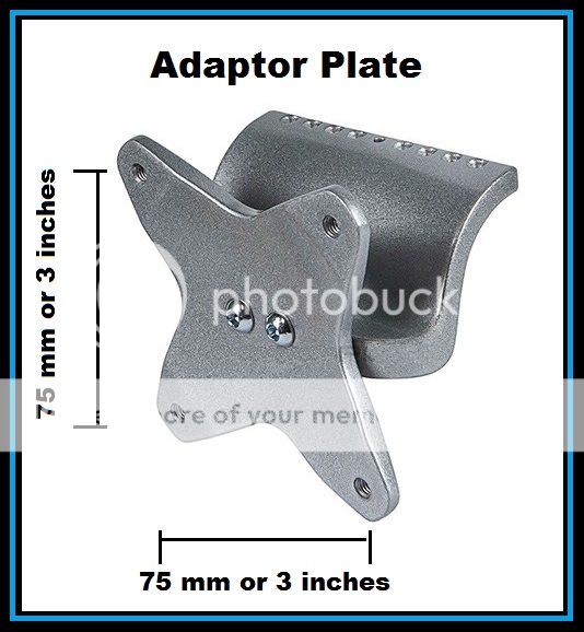 Adapter Plate for Apple Desktop Monitor Display Fits 75 mm Wall Mount Bracket