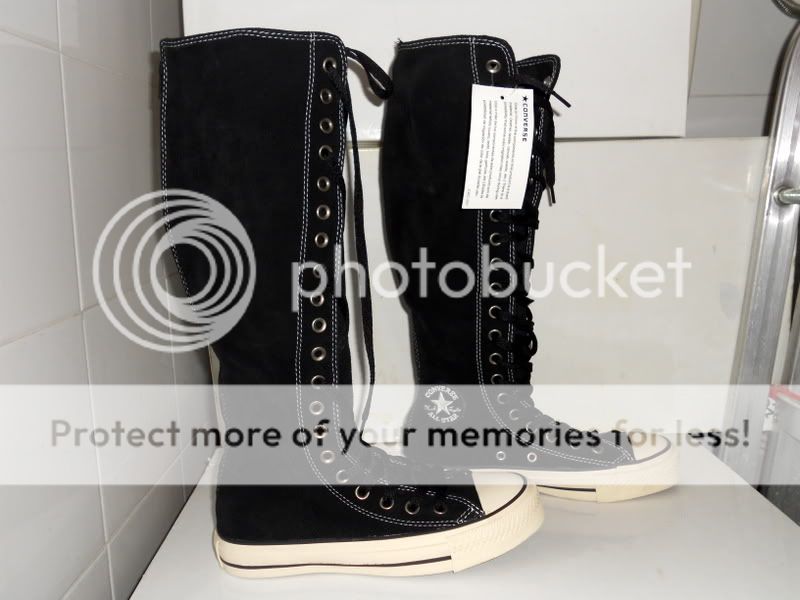 stivali converse all star donna 37 xxhi suede black alti patty knee 