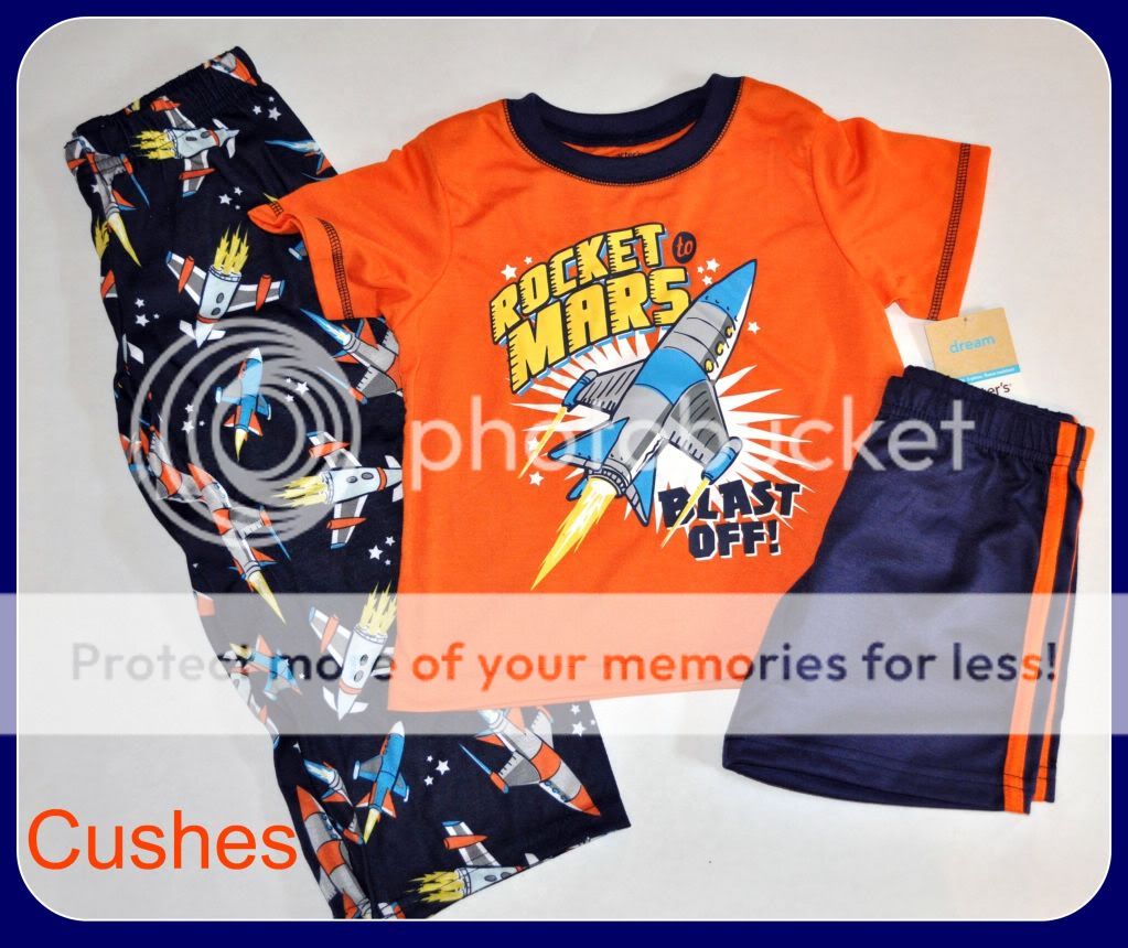 NWT BOY CARTERS ROCKET MARS BLAST OFF 3PC PAJAMAS SET  