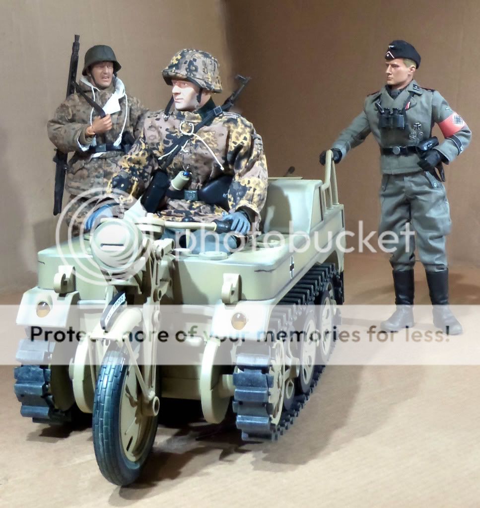 WWII 21st Century Toys 1/6 scale GERMAN KETTENKRAD w/trailer  