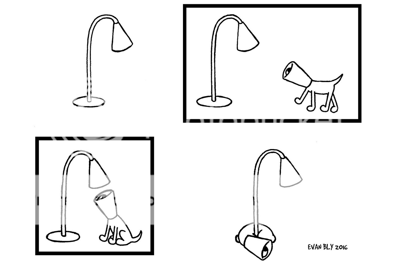 "Light", the first strip in a short series starring Cone.