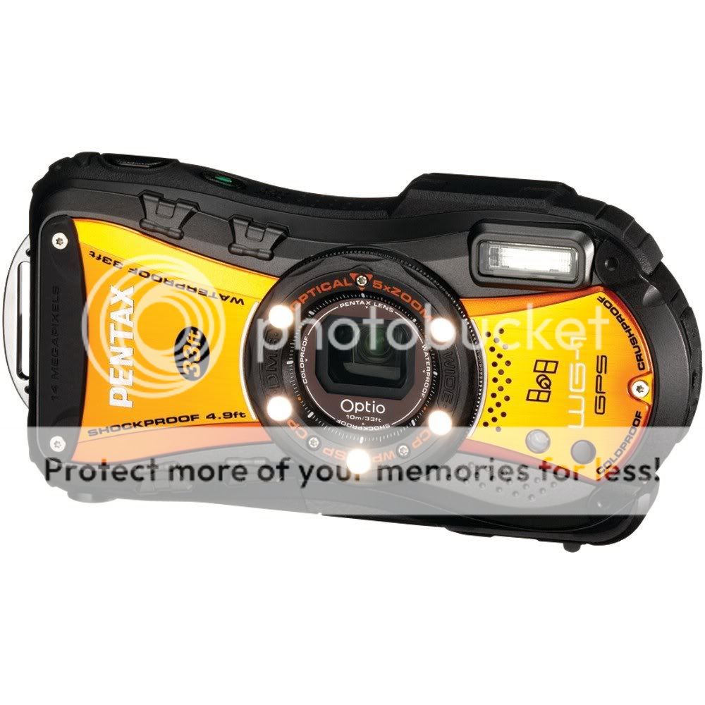 Brand New Pentax Optio WG 1 GPS Kit Digital Camera in Orange