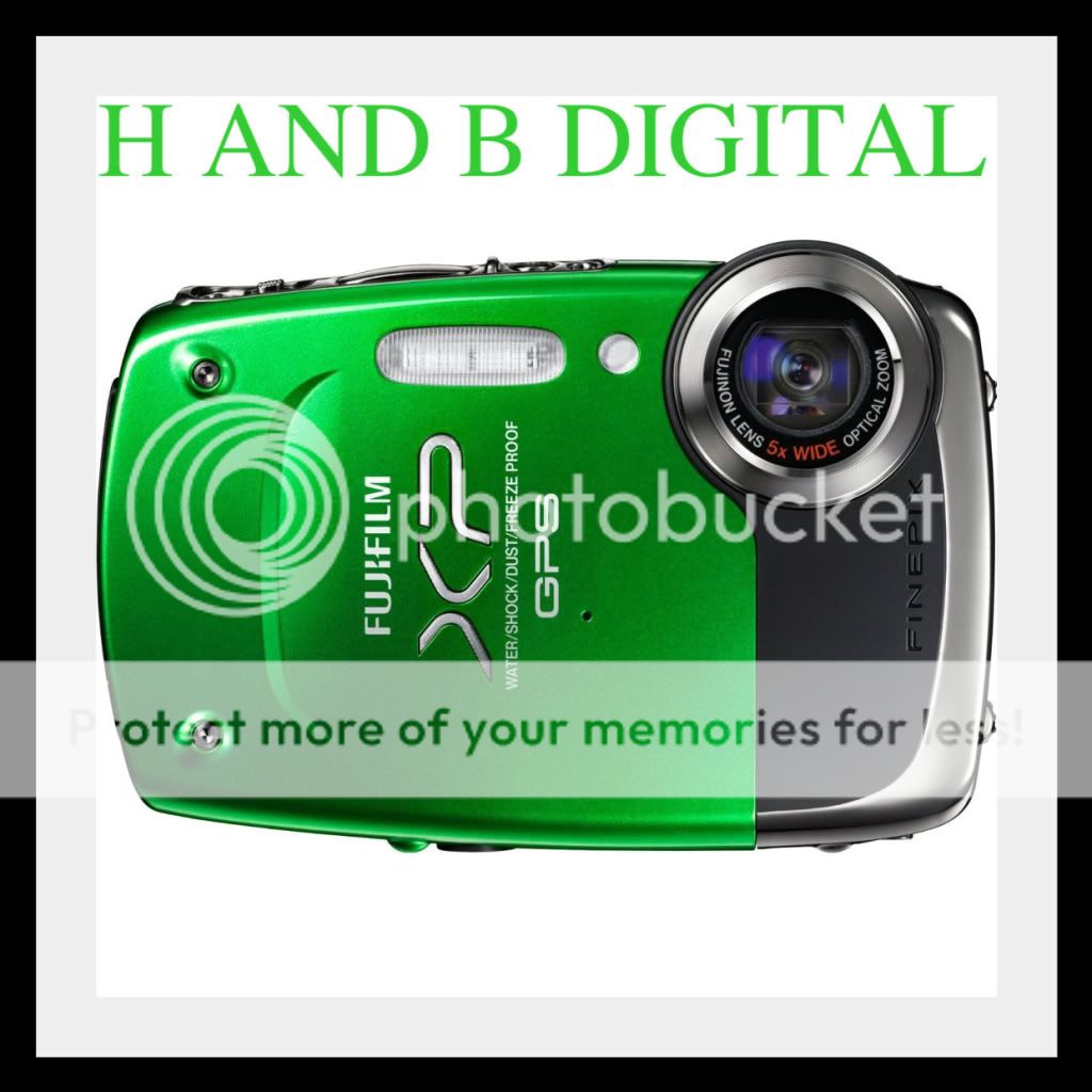 Fujifilm Waterproof Camera GPS Geo Tagging 14MP 5X Zoom Wide Angle Lens HD Video