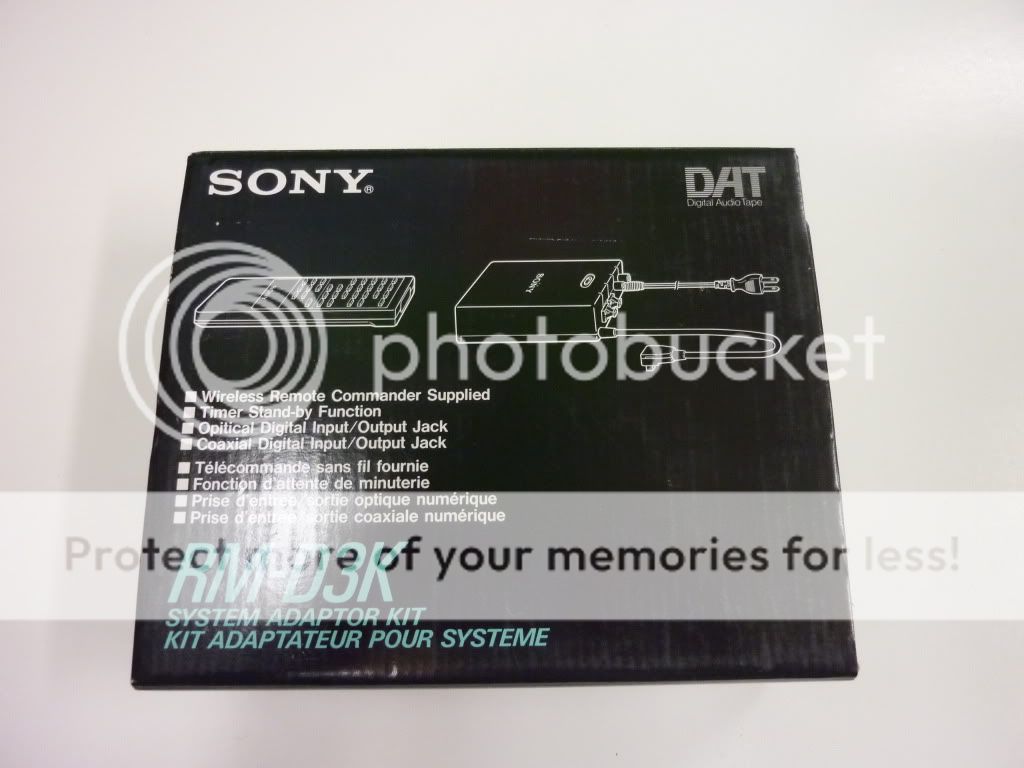 Sony RM D3K System Adaptor Kit Brand New Original 027242428997  