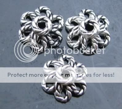  500 pcs tibetan silver bead caps  