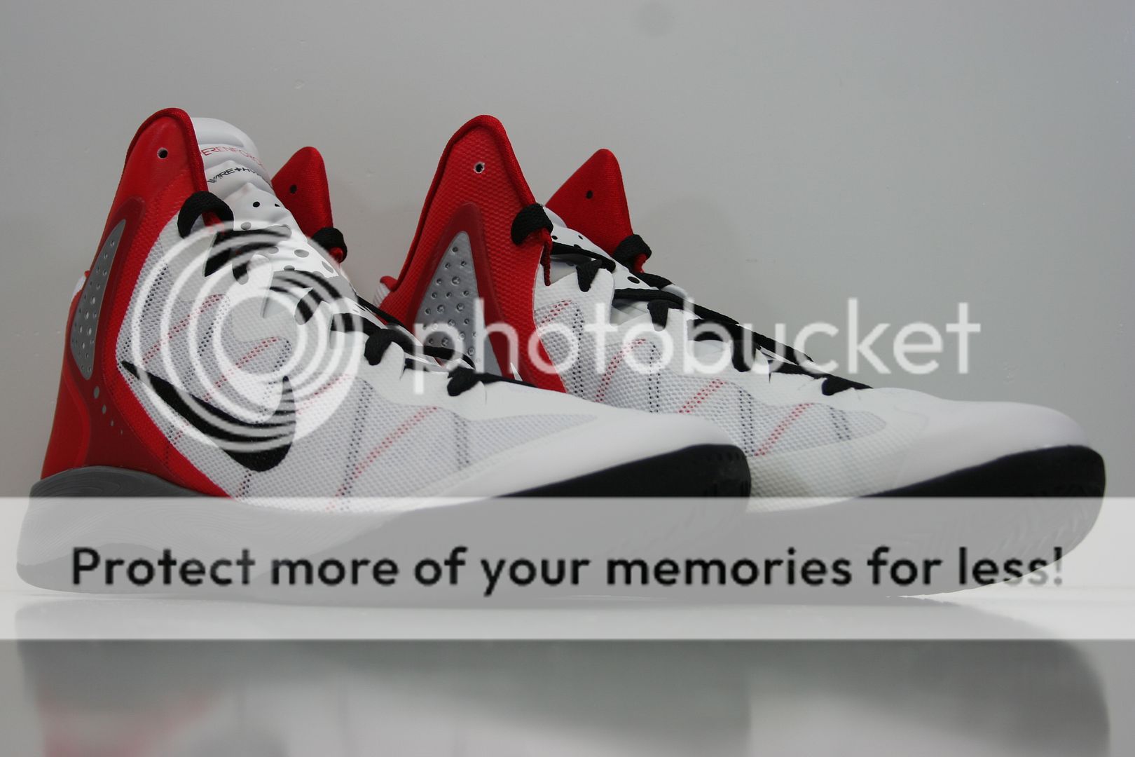   HYPERENFORCER WHITE RED GRAY SZ 8.5 13 NIKE HYPER ENFORCER 487786 102