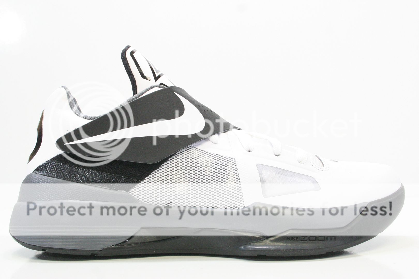 NIKE ZOOM KD IV WHITE BLACK COOL GREY SZ 8.5  13 NIKE KEVIN DURANT 4 