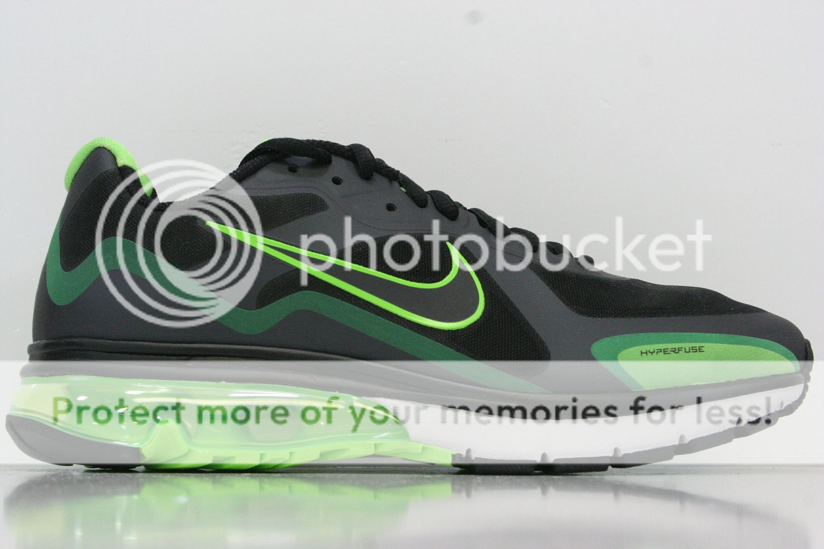 NIKE AIR MAX ALPHA 2011 BLACK VOLT NEON GREEN SZ 8.5 13 NIKE RUNNING 