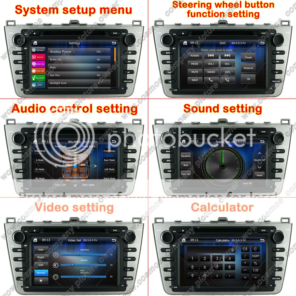 MAZDA 6 HD Screen GPS Navi Car DVD Player  