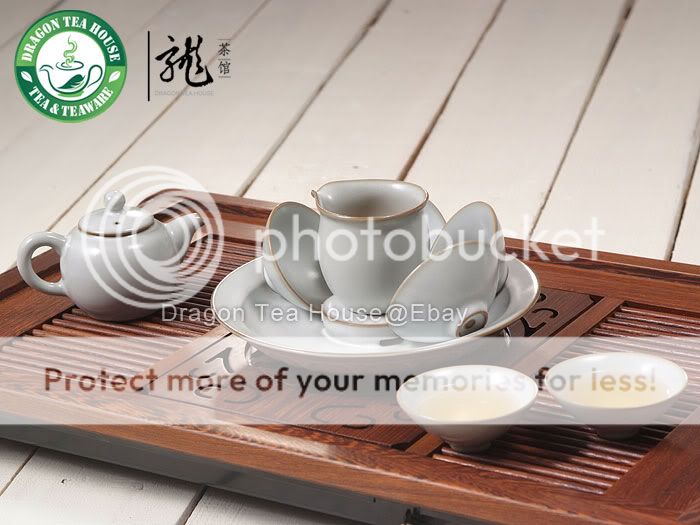 Ru Kiln Moon White Complete Gongfu Tea Set * 9 Pcs CFG  