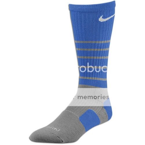 Nike Platinum Elite Basketball Cushion Socks XL Kentucky Blue Duke 